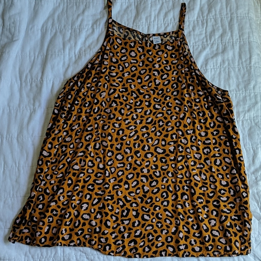 Old Navy cheetah tank top